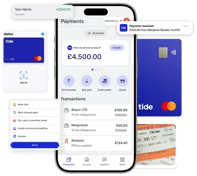 Tide review: Tide business account app